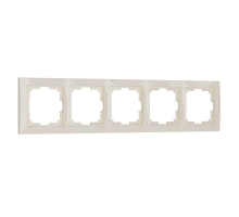 Рамка Werkel Snabb Basic на 5 постов слоновая кость W0052003 4690389161469