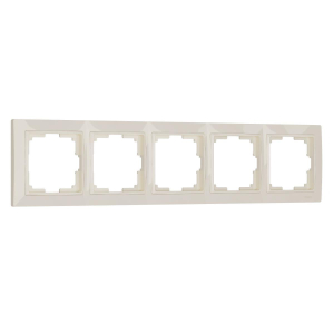 Рамка Werkel Snabb Basic на 5 постов слоновая кость W0052003 4690389161469