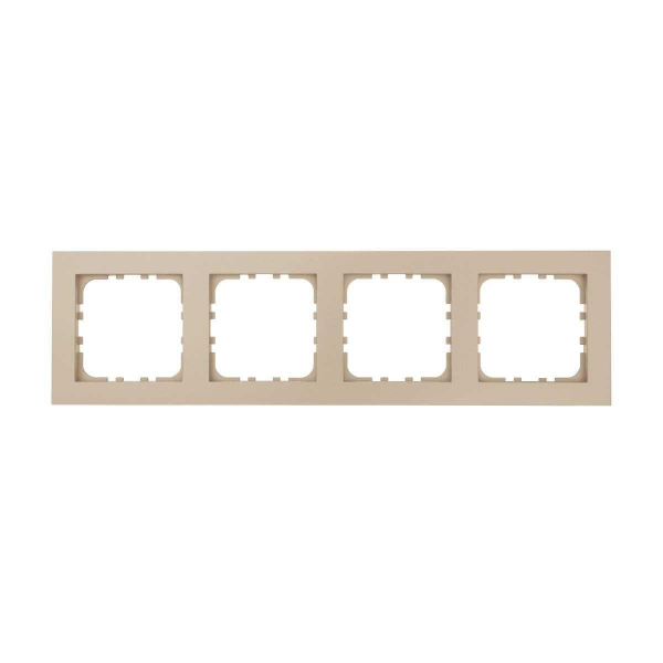 Рамка 4-постовая LK Studio (шампань) LK80 FLAT, 844406-1 Рамка 4-постовая LK Studio (шампань) LK80 FLAT, 844406-1
