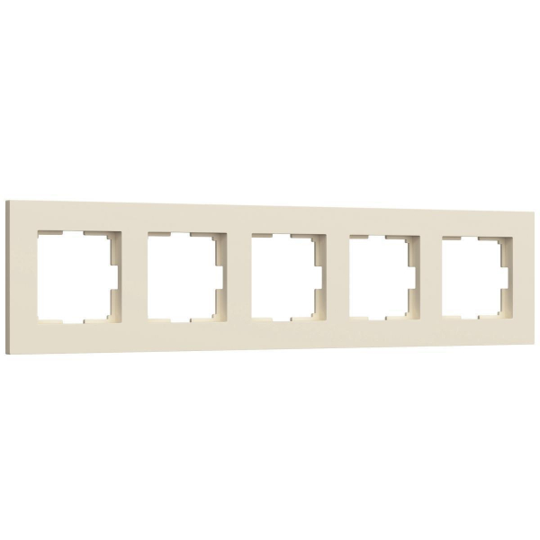 Рамка Werkel Slab на 5 постов айвори матовый W0052962 4690389207938 Рамка Werkel Slab на 5 постов айвори матовый W0052962 4690389207938