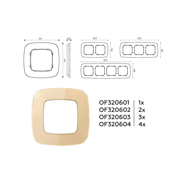 Рамка AMBRELLA VOLT OF320604