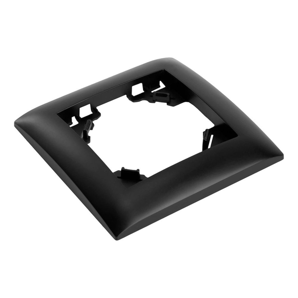 Рамка 1-постовая Stekker Эрна Элегант черный PFR00-9011-03 49661