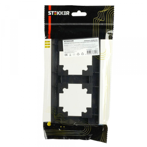Рамка 2-постовая Stekker Катрин черный PFR00-7001-05 39813 Рамка 2-постовая Stekker Катрин черный PFR00-7001-05 39813