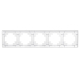 Рамка 4-постовая Stekker Катрин белый PFR00-7004-01 39795