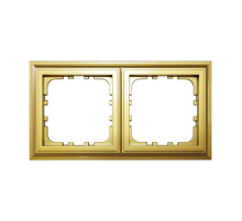 Рамка LK Studio 2-постовая (золото) LK80 CLASSIC 894226-1