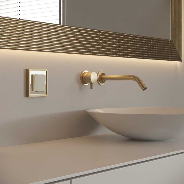 Рамка Werkel Baguette на 1 поста айвори/латунь W0012851 4690389185731