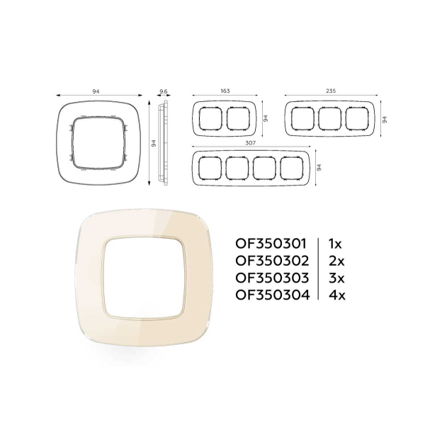 Рамка AMBRELLA VOLT OF350302
