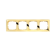 Рамка LK Studio 4-постовая (золото) LK60 864416-1