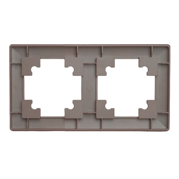 Рамка 2-постовая Stekker Катрин шоколад PFR00-7002-04 39818