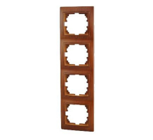 Рамка 4-ая вертикальная Lezard Mira сосна 701-0801-154