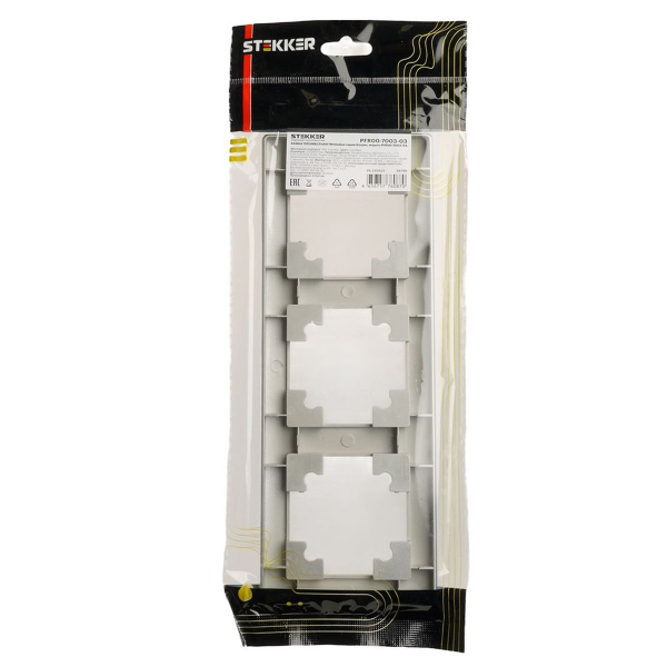 Рамка 3-постовая Stekker Катрин серебро PFR00-7003-03 39799