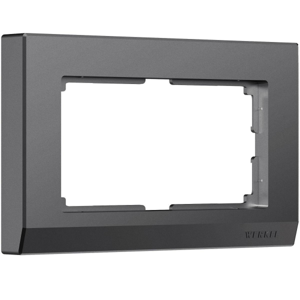 Рамка Werkel Stark для двойной розетки графит W0081864 4690389194542 Рамка Werkel Stark для двойной розетки графит W0081864 4690389194542