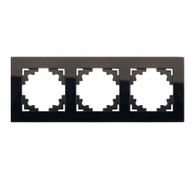 Рамка 3-постовая Stekker Катрин черный GFR00-7003-05 39520