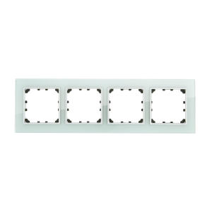 Рамка LK Studio 4-постовая из натурального светлого стекла LK60 864411-1