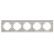 Рамка 5-постовая Stekker Катрин серебро PFR00-7005-03 39801