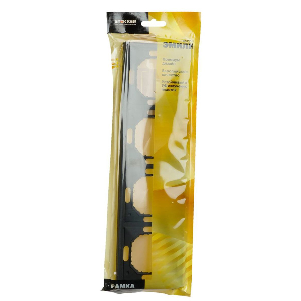 Рамка 4-постовая Stekker Эмили черный уголь PFR00-5004-05 49861