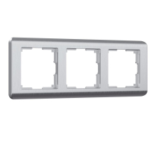 Рамка на 3 поста Werkel Stream серебряный W0032106 4690389162282