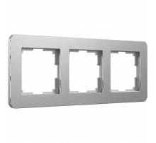 Рамка Werkel Platinum на 3 поста алюминий W0032606 4690389184475
