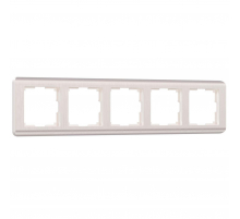 Рамка на 5 постов Werkel Stream перламутровый W0052113 4690389162534