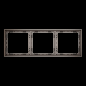 Рамка пластиковая S70 на 3 пост, (капучино) Voltum VLS100314