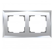 Рамка на 2 поста Werkel Diamant зеркальный W0021220 4690389158827