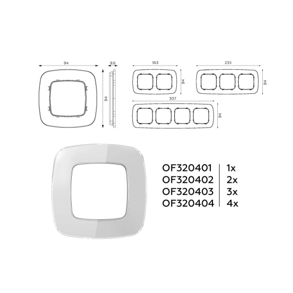 Рамка AMBRELLA VOLT OF320404