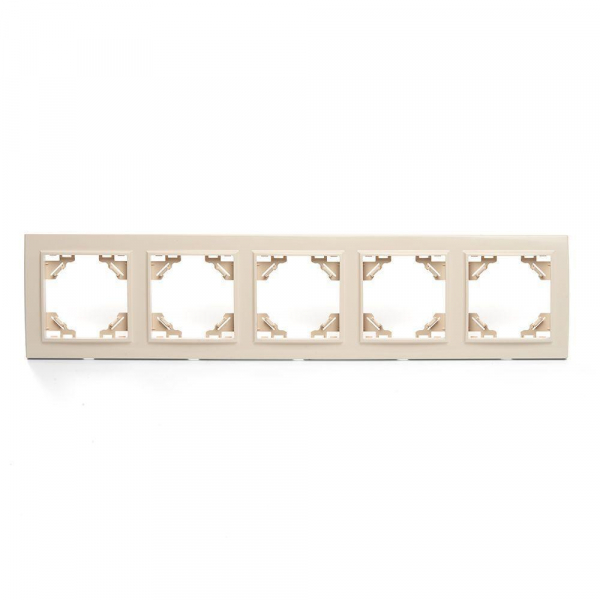 Рамка 5-постовая Stekker Эрна слоновая кость PFR00-9005-02 39621 Рамка 5-постовая Stekker Эрна слоновая кость PFR00-9005-02 39621