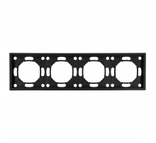 Рамка 4-постовая Stekker Эмили черный уголь PFR00-5004-05 49861