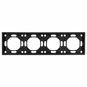 Рамка 4-постовая Stekker Эмили черный уголь PFR00-5004-05 49861