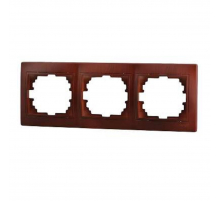 Рамка 3-ая горизонтальная Lezard Mira вишня 701-0601-148
