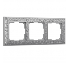 Рамка Werkel Antik на 3 поста матовый хром WL07-Frame-03 4690389145681