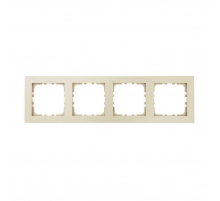 Рамка 4-постовая LK Studio (бежевый матовый) LK80 FLAT, 844402-1
