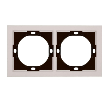 Рамка 2-местная, Stekker Мия, PFR00-3002-08, пудровый жемчуг 50487