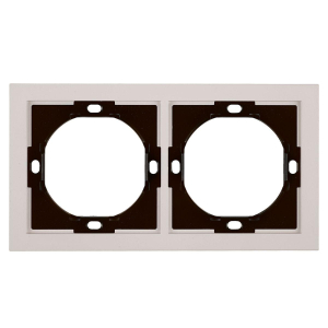 Рамка 2-местная, Stekker Мия, PFR00-3002-08, пудровый жемчуг 50487