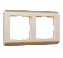 Рамка Werkel Stream на 2 поста шампань W0022111 4690389162244