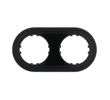 Рамка LK Studio 2-постовая круглая (черный) Vintage-Classic 889208-1