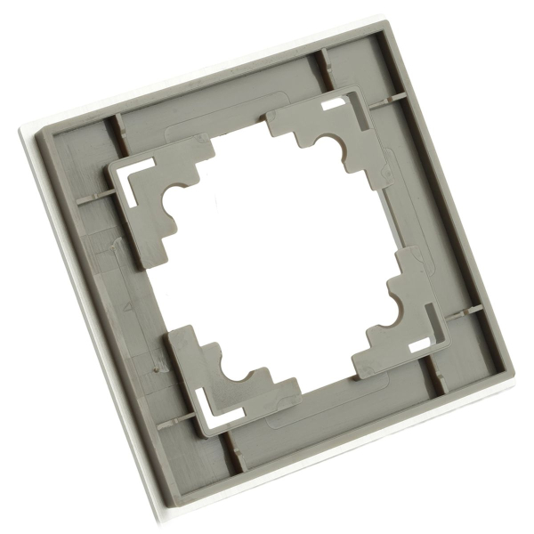Рамка 1-местная, серебро, STEKKER, MFR00-7001-03, серия Катрин, серебро 50011