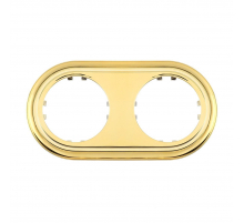 Рамка LK Studio 2-постовая круглая (золото) Vintage-Classic 889216-1