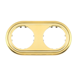 Рамка LK Studio 2-постовая круглая (золото) Vintage-Classic 889216-1