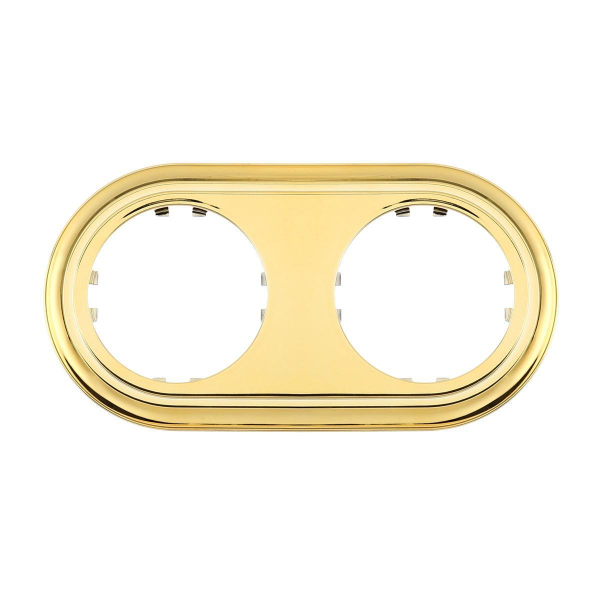 Рамка LK Studio 2-постовая круглая (золото) Vintage-Classic 889216-1