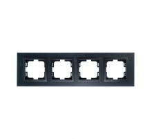 Рамка 4-постовая Mono Electric Style Aluminium дымчатый графит 107-820000-163