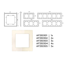 Рамка AMBRELLA VOLT AF330303