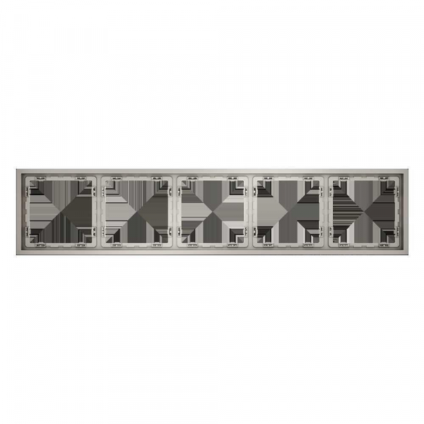 Рамка пластиковая Voltum S70 на 5 постов, (кашемир) VLS100503