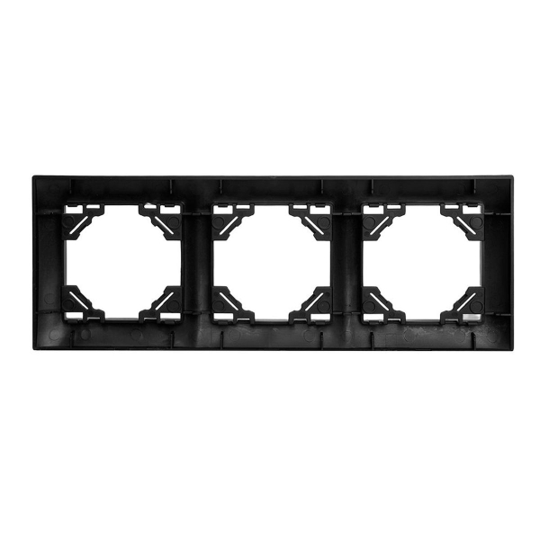 Рамка 3-постовая Stekker Эрна Элегант черный PFR00-9013-03 49663