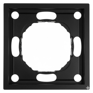 Рамка 1-постовая Stekker Эмили черный уголь PFR00-5001-05 49858