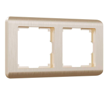 Рамка Werkel Stream на 2 поста шампань W0022111 4690389162244