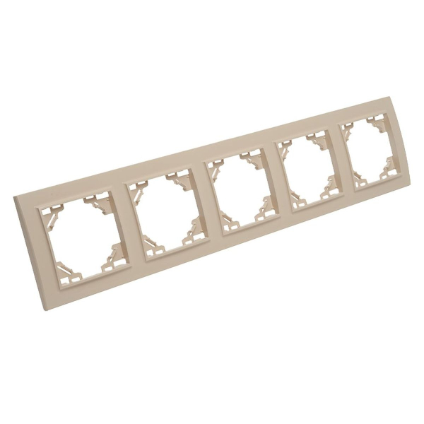Рамка 5-постовая Stekker Эрна слоновая кость PFR00-9005-02 39621