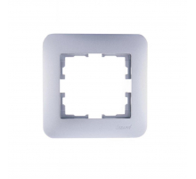 Рамка 1-ая горизонтальная Lezard Karina Life белый жемчуг 708-3000-146