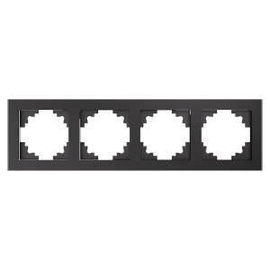 Рамка 4-постовая Stekker Катрин графит GFR00-7004-06 39542