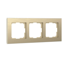 Рамка Werkel Aluminium на 3 поста шампань алюминий W0031711 4690389158155